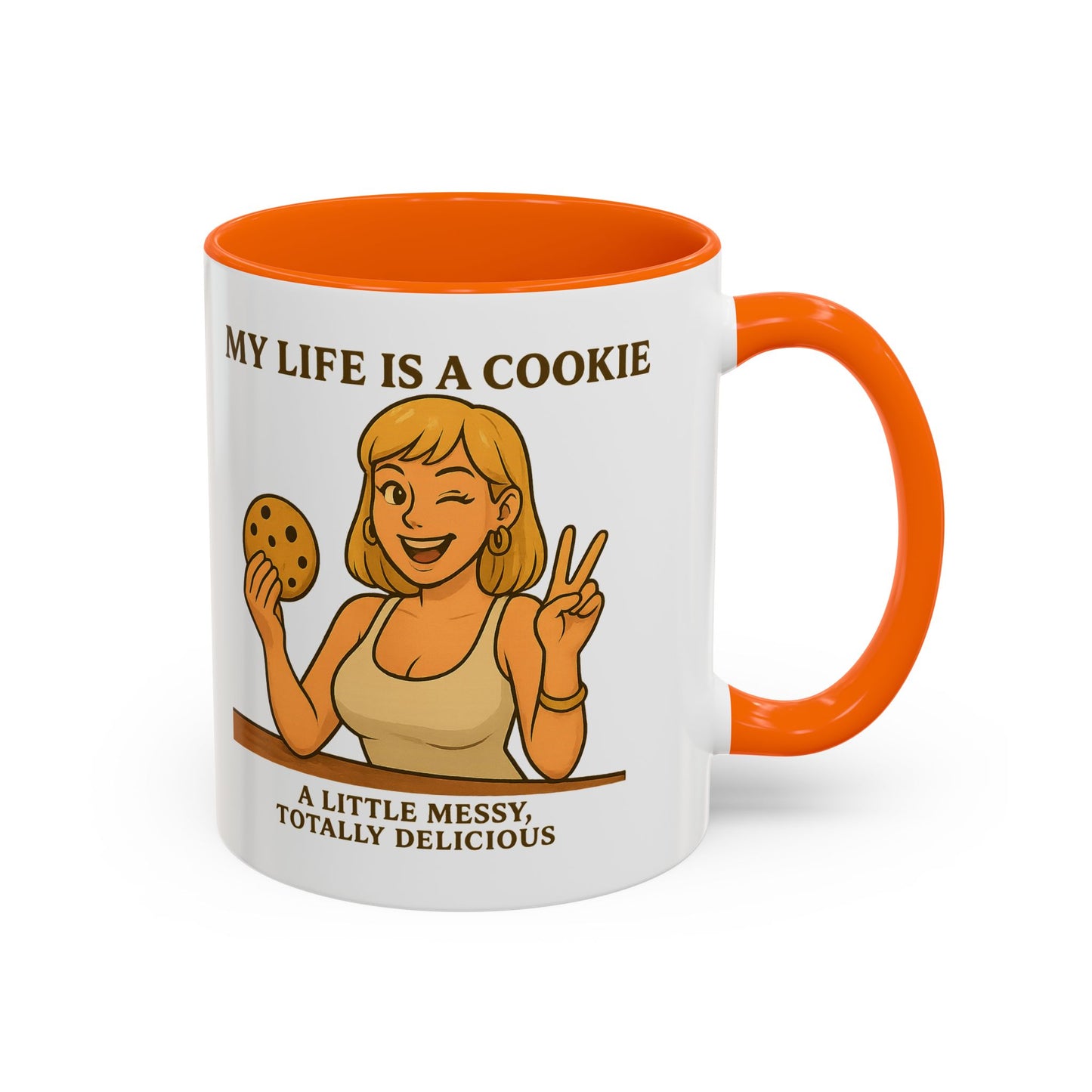 Funny Life is a Cookie Coffee Mug - Perfect for Treat Lovers