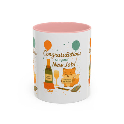 Congratulations New Job, Office Gift, Funny Coffee Cup