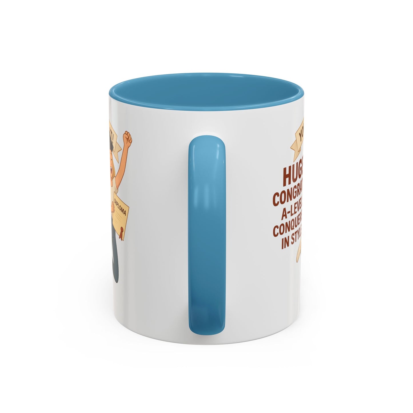 Celebratory Graduation Coffee Mug - 'You Did It!' A-Levels