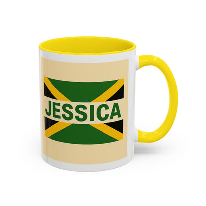 Jamaican Themed Coffee Mug - 'Jessica' with Carnival Queen Vibes