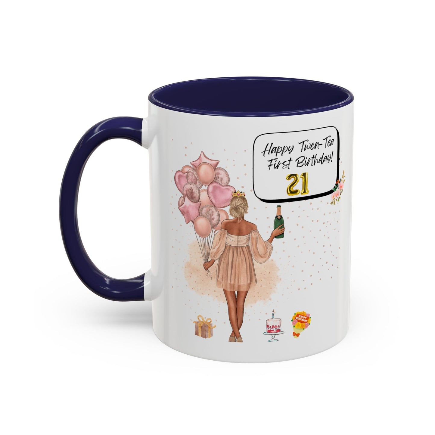 21st Birthday Celebration Coffee Mug, Funny Gift for Turning 21