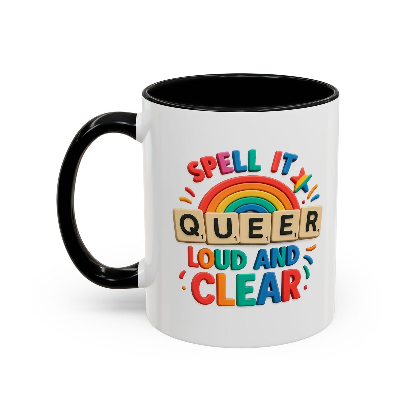 Pride Coffee Mug - Spell It Queer Loud and Clear