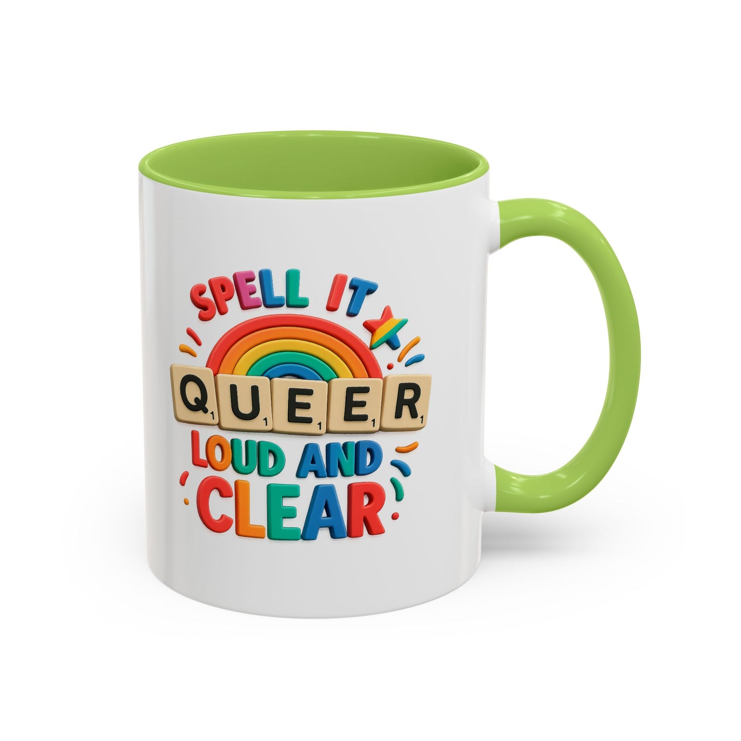 Pride Coffee Mug - Spell It Queer Loud and Clear