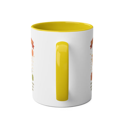Happy Birthday Two-Tone Coffee Mug - Stylish Gift for Fashion Lovers