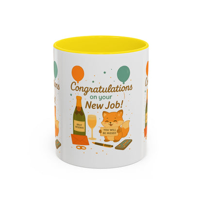 Congratulations New Job, Office Gift, Funny Coffee Cup
