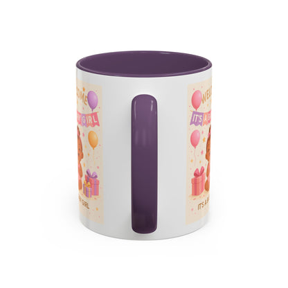 Personalized Baby Girl Welcome Mug - Cute Baby Design
