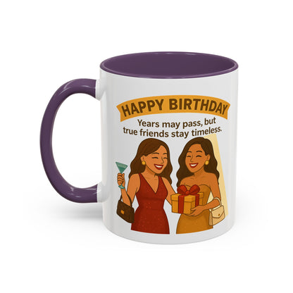 Timeless Birthday Accent Coffee Mug - Perfect Gift for Celebrations