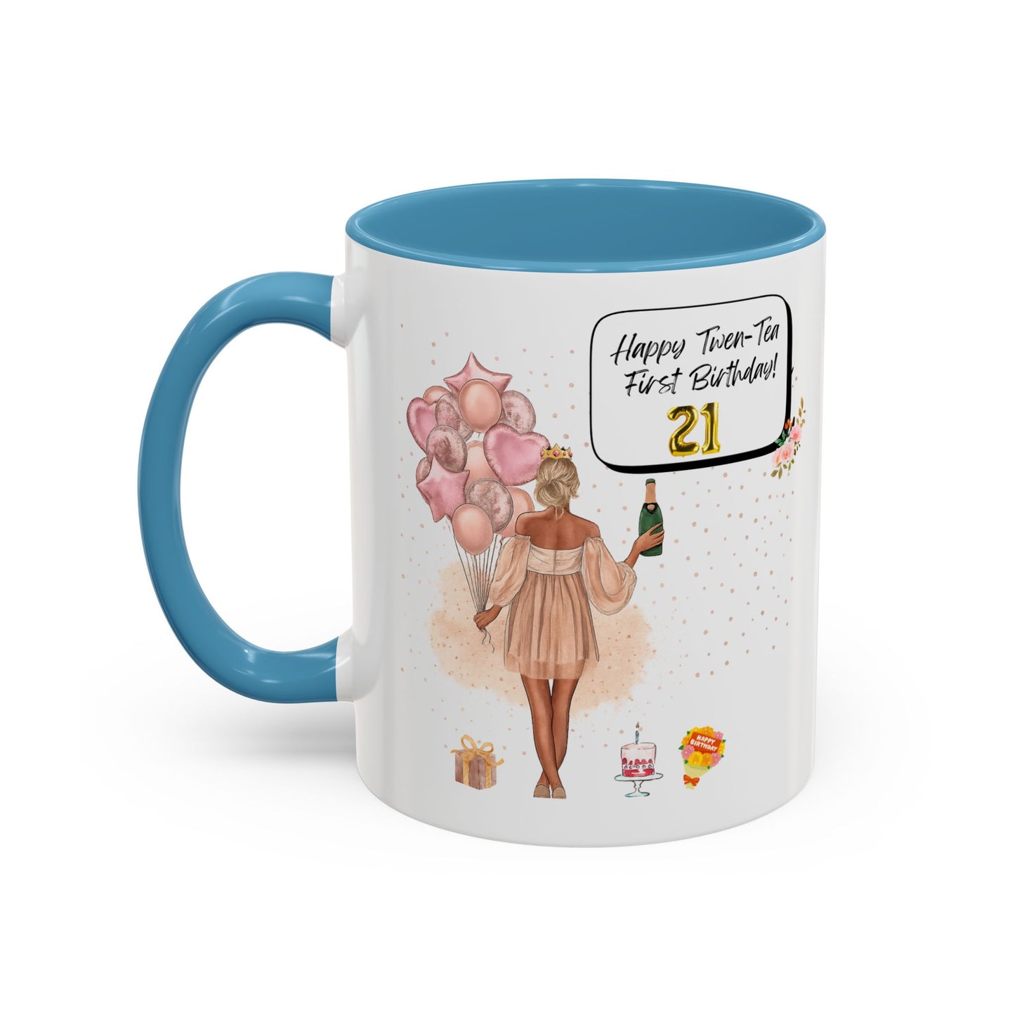 21st Birthday Celebration Coffee Mug, Funny Gift for Turning 21