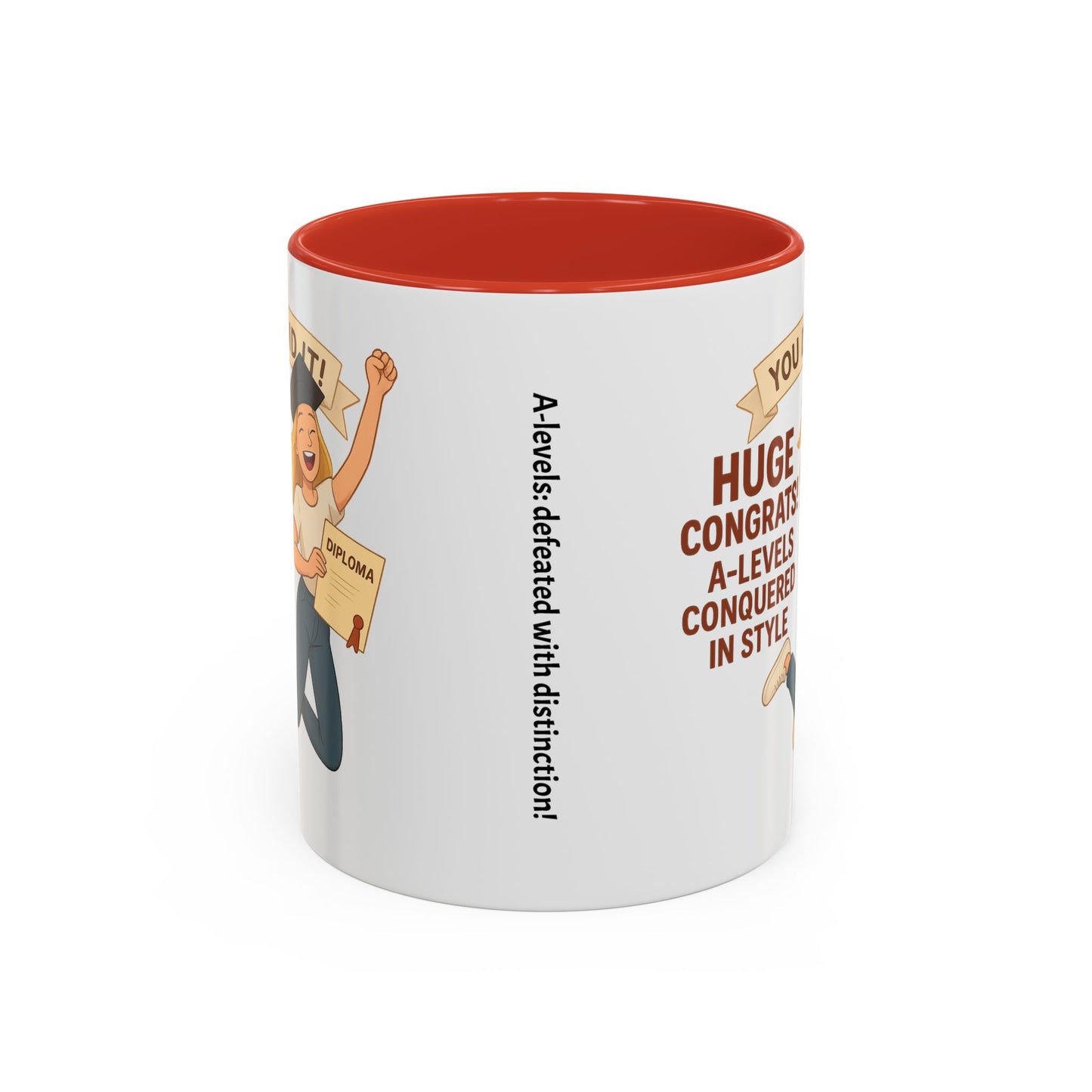 Celebratory Graduation Coffee Mug - 'You Did It!' A-Levels
