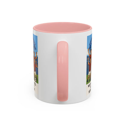We came, We played, we conquered football Coffee Mug