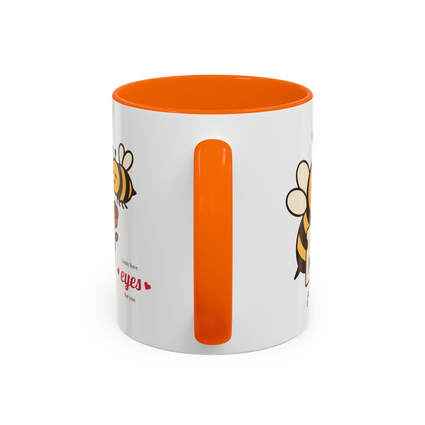 Bee Mine Accent Coffee Mug - Buzzing with Love, Cute Gift for Valentine’s Day, Best Friend, Love, Bee Lovers, Cozy Mornings