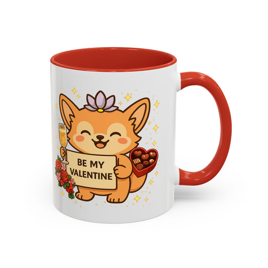 Valentine Coffee Mug  "Be My Valentine" Gift