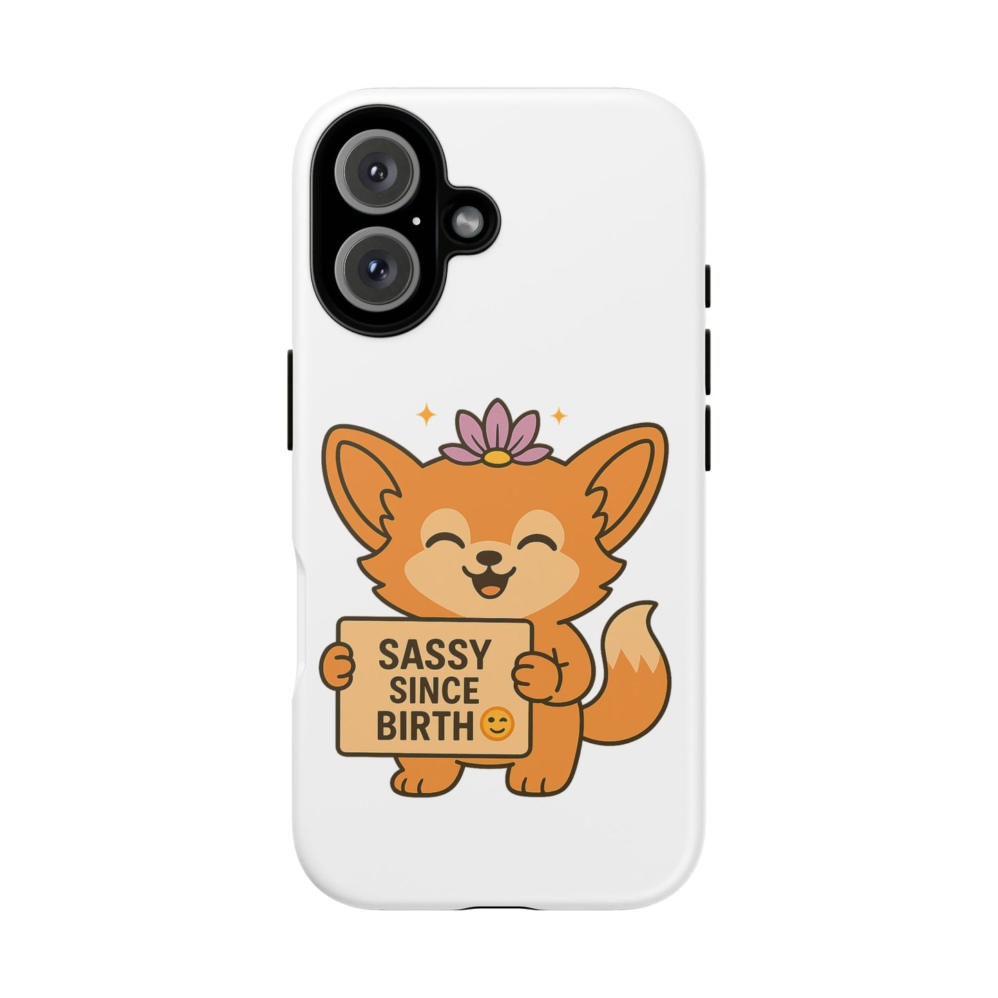Cute Sassy Phone Case - Adorable Animal Design, Unique Gift for Pet Lovers, Fun Birthday Present, Stylish Phone Accessory, Playful