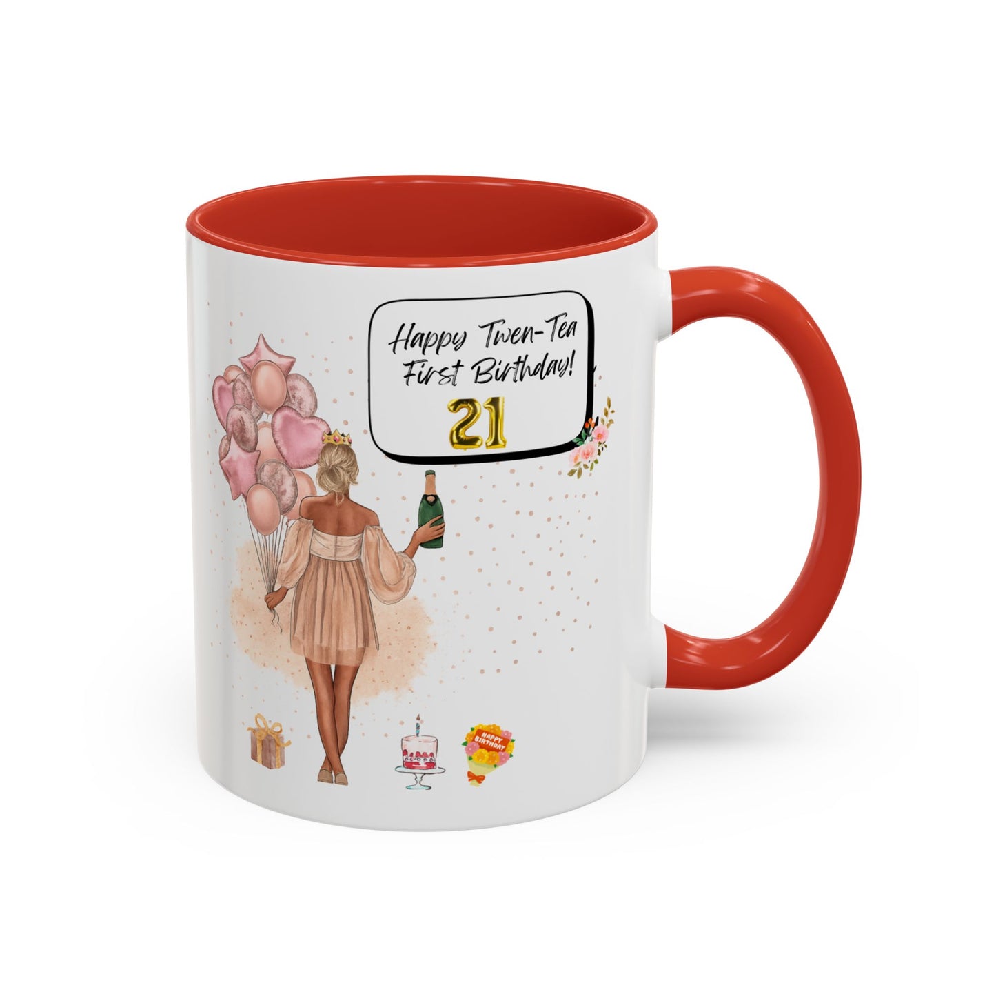 21st Birthday Celebration Coffee Mug, Funny Gift for Turning 21