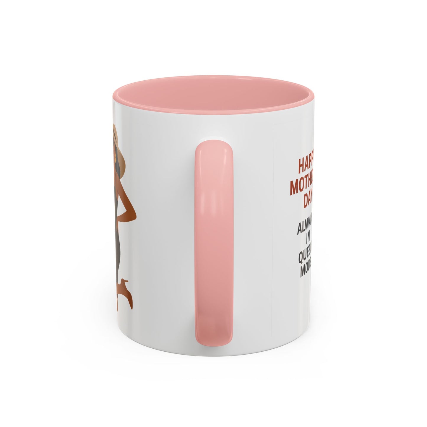 Queen Mode Mother's Day Coffee Mug | Stylish Black Accent Design