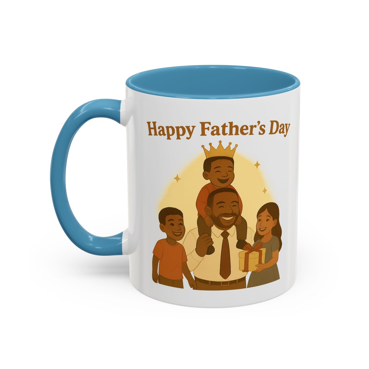 Happy Father's Day Coffee Mug - Celebrate Dad with Joyful Family Design