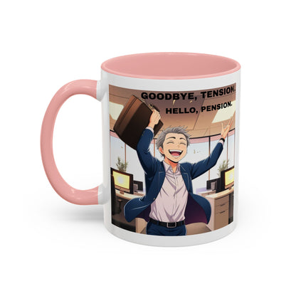 Retirement Celebration Coffee Mug - Goodbye Tension, Hello Pension!