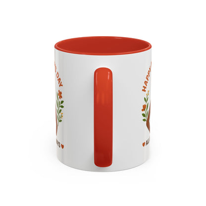 Happy Mother's Day Coffee Mug - Every Queen Deserves Her Day - Afro