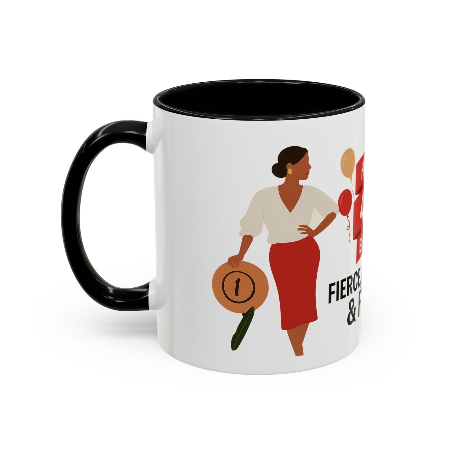 Happy 40th Birthday Coffee Mug — Fierce, Fabulous & Forty!