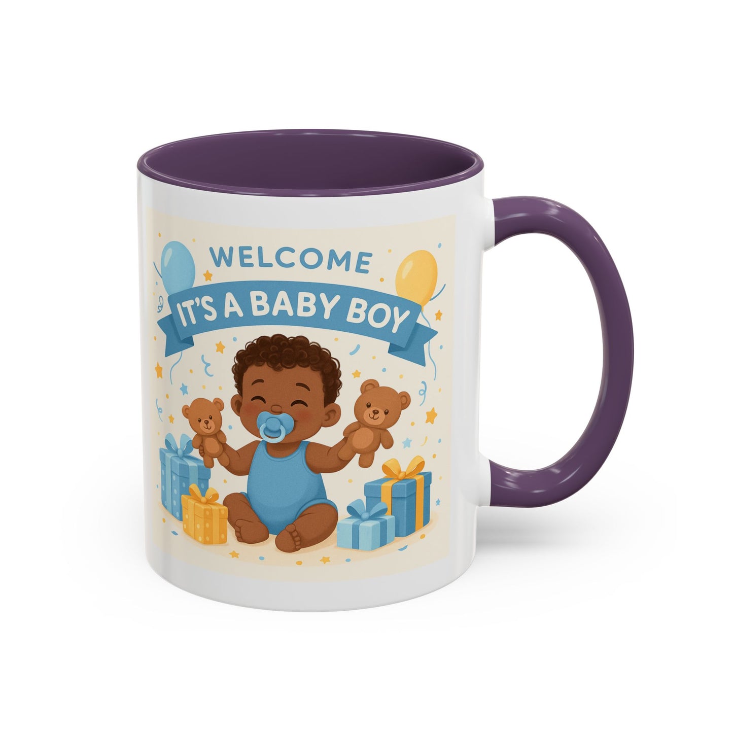 Welcome Baby Boy Coffee Mug - Born to Steal Hearts - Perfect Baby Shower Gift