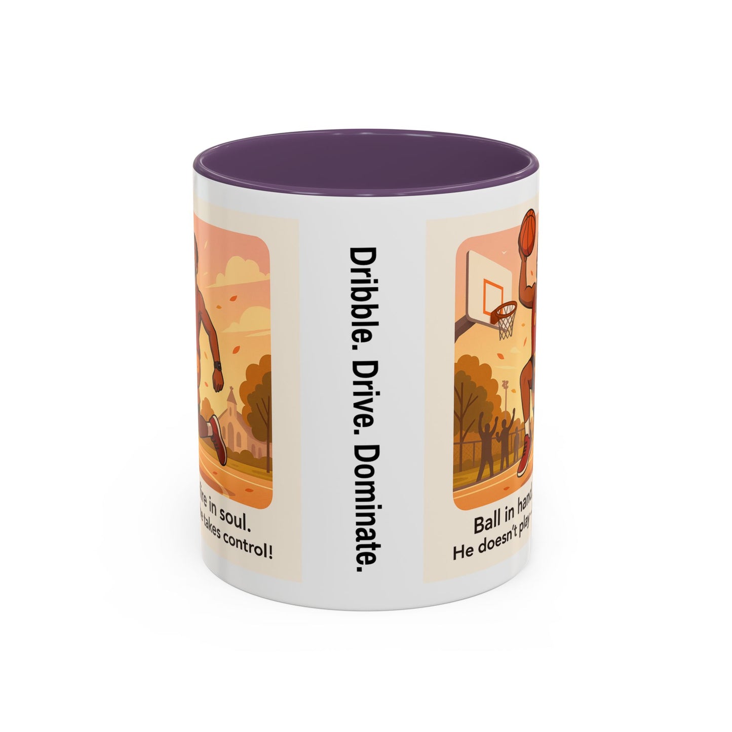 Dynamic Basketball Coffee Mug - Motivational Sports