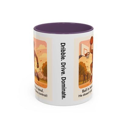 Dynamic Basketball Coffee Mug - Motivational Sports
